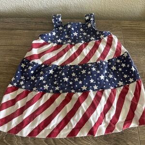 Nursery Rhyme Navy, White & Red Star and Stripe Dress